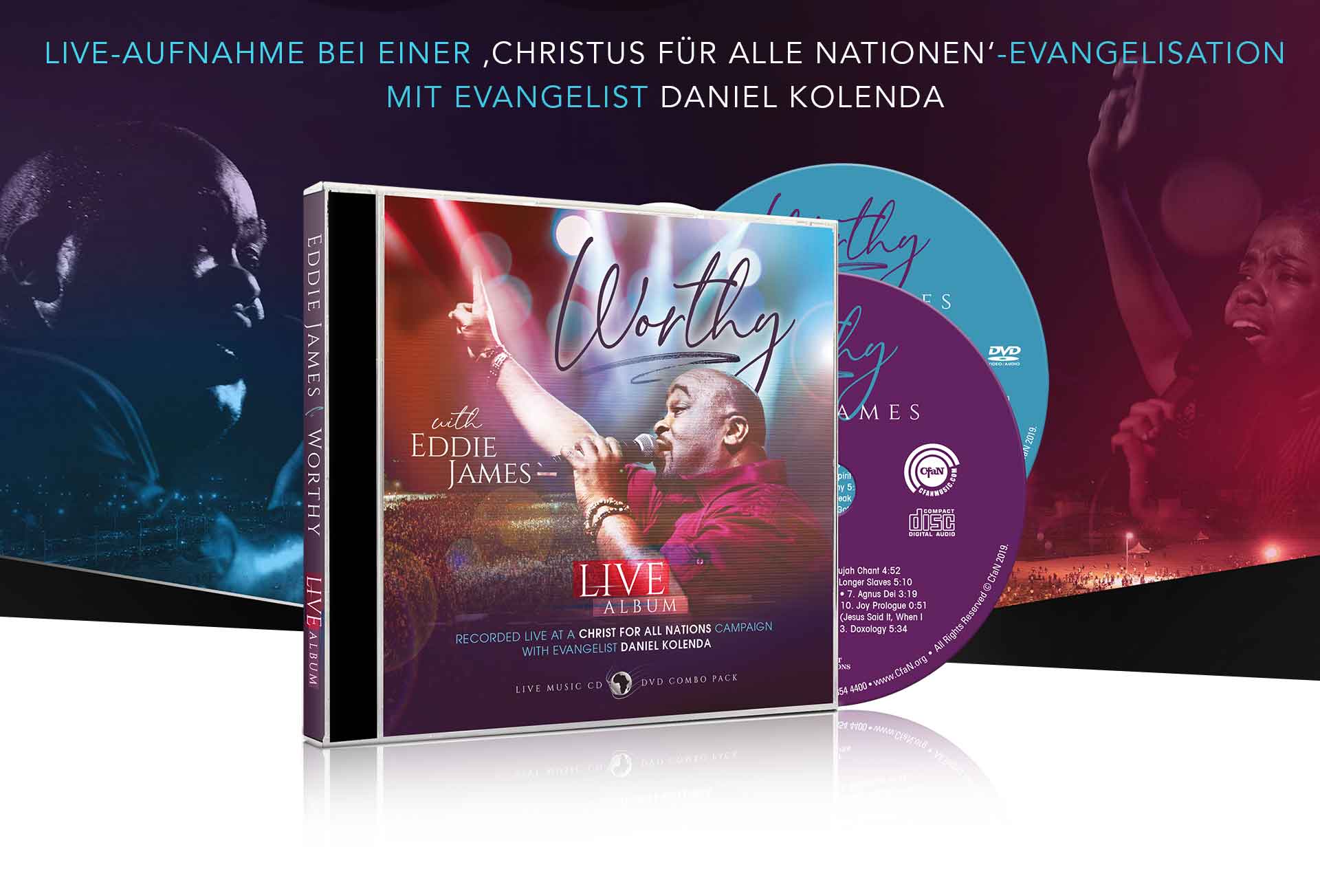 Neue Musik-CD/DVD: „Worthy“ - live in Afrika bei einer CfaN-Kampagne aufgenommen