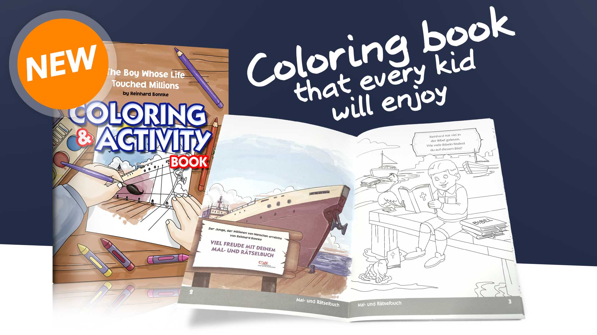 Colorbook - The Boy Whose Life touched Millions by Reinhard Bonnke
