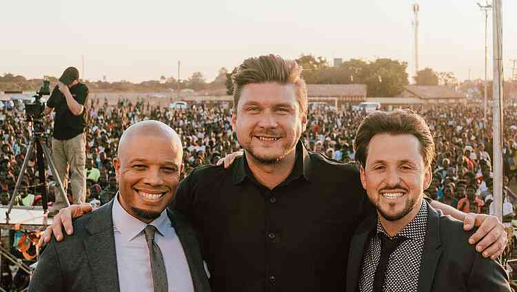 Evangelists Richard Fullwood, Daniel Kolenda and David Rotärmel