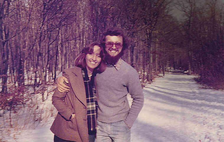 Gaby and Winfried Wentland on their engagement day