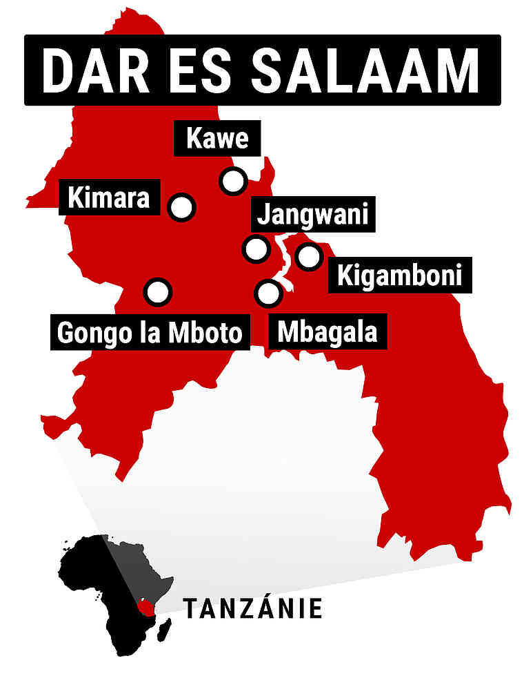 Operace Decapolis - 6 kampaní v Dar-es-Salaamu, Tanzanie