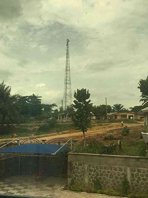 That cell mast in the distance means being able to stay in contact with their families at home. A welcome sight!