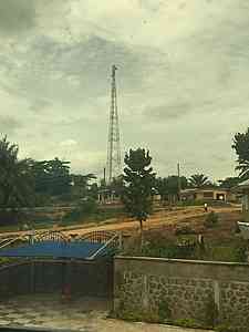 That cell mast in the distance means being able to stay in contact with their families at home. A welcome sight!