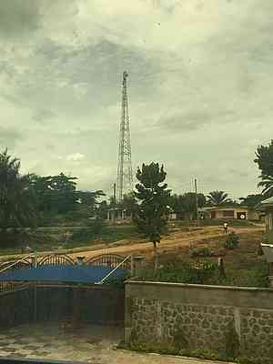 That cell mast in the distance means being able to stay in contact with their families at home. A welcome sight!