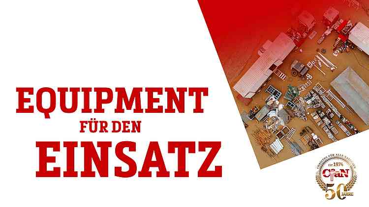 Equipment für den Einsatz 