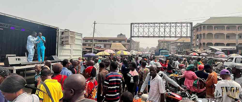Gospel Trucks in action in Aba, Nigeria