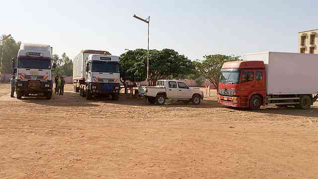 Truck on their way to Tamale CfaN Trucks Winfried Wentland