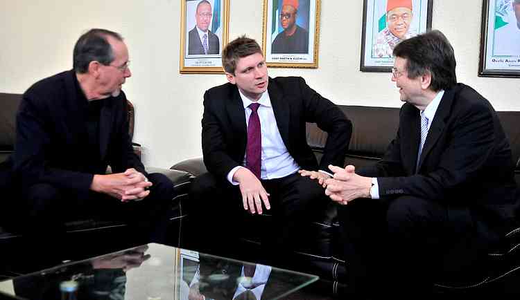 Peter Vandenberg, Daniel Kolenda und Reinhard Bonnke