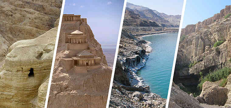 Masada, Ein Gedi, Qumran, Dead Sea.