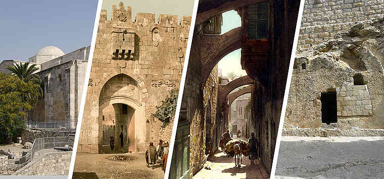 [Translate to Čeština:] Lions Gate, St. Anne’s Church, Way of the Cross, Garden Tomb.