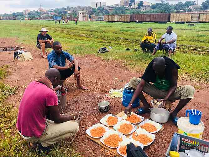 Outdoor cooking when the rain allows it