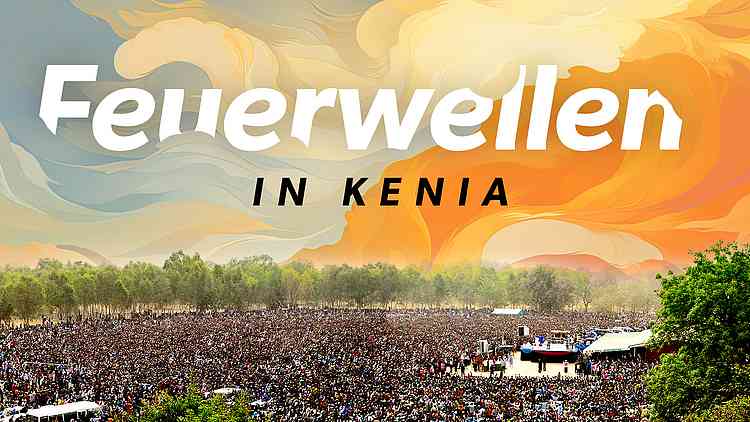 Feuerwellen in Kenia Feuerwellen in Kenia