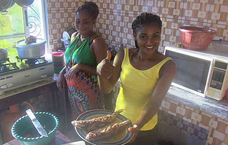 Good cooking happening in our B&B’s kitchen