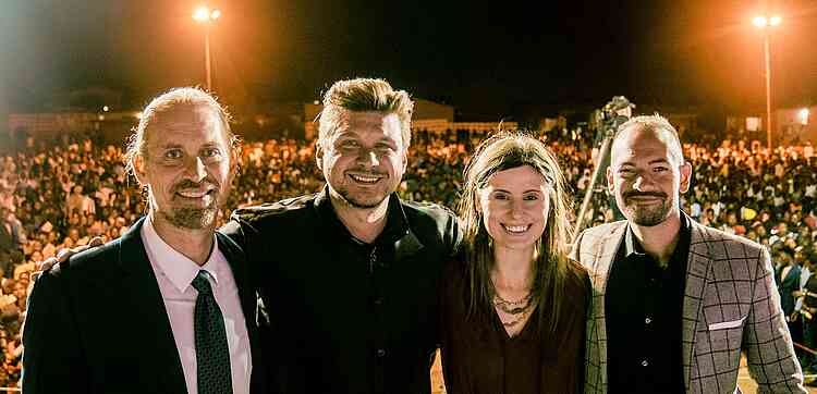 Michael Job, Daniel Kolenda, Deborah and Emmanuel Cohen