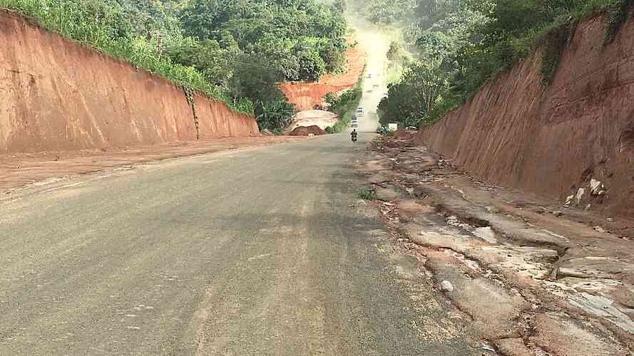 The mountain passes take their toll on the truck brakes