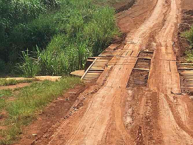 There’s no other option but to cross these bridges with our huge trucks.