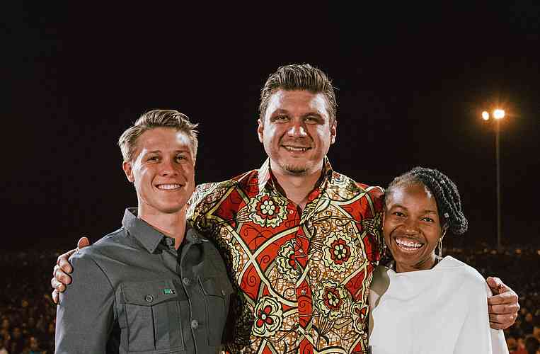 Braidwood Rathbone, Daniel Kolenda and Dr. Roselyne Aaron