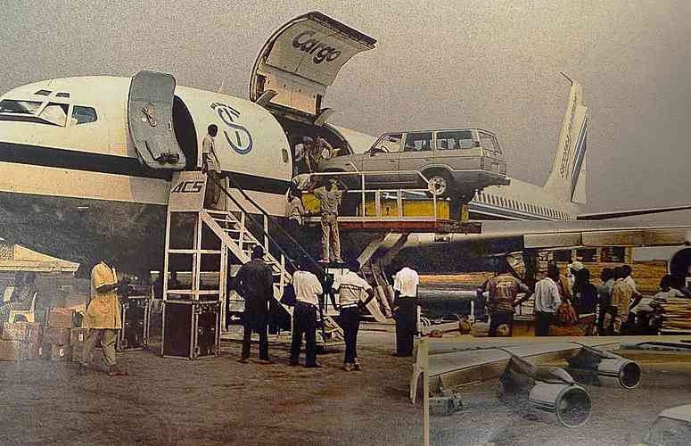 En 1991, CfaN avait dû affréter un avion-cargo pour se rendre à Kisangani
