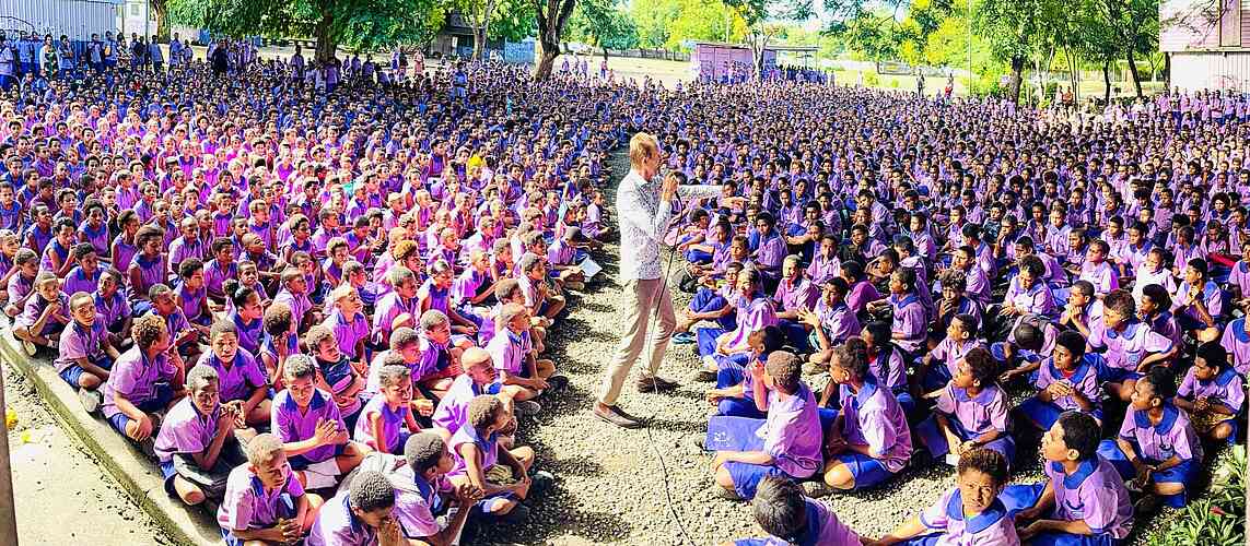 Downtown Port Moresby in Papua New Guinea