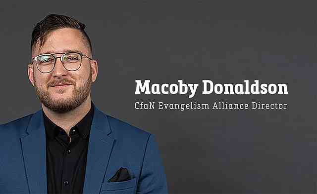 Macoby Donaldson, the CfaN Evangelism Alliance Director