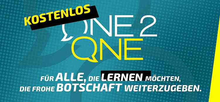 One2One – Für alle, die lernen möchten, die frohe Botschaft weiterzugeben.
