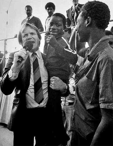 Reinhard Bonnke preaching the Gospel in Africa
