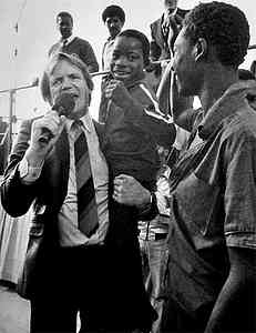 Reinhard Bonnke preaching the Gospel in Africa