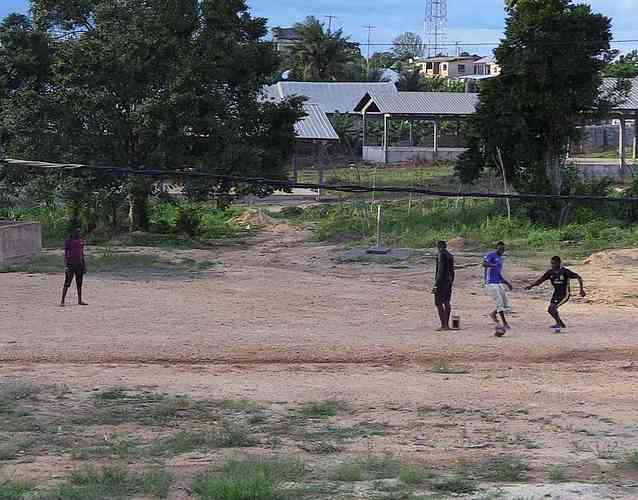 Soccer is the favorite sport in all of Africa. Any chance to kick a ball around is a happy moment!