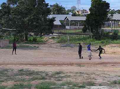 Soccer is the favorite sport in all of Africa. Any chance to kick a ball around is a happy moment!