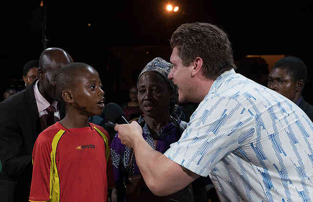 Tonight a 12-year-old boy, mute from birth, spoke for the first time in his entire life. In front of the massive crowd, he repeated after me, “Jesus, Jesus, Jesus.” 