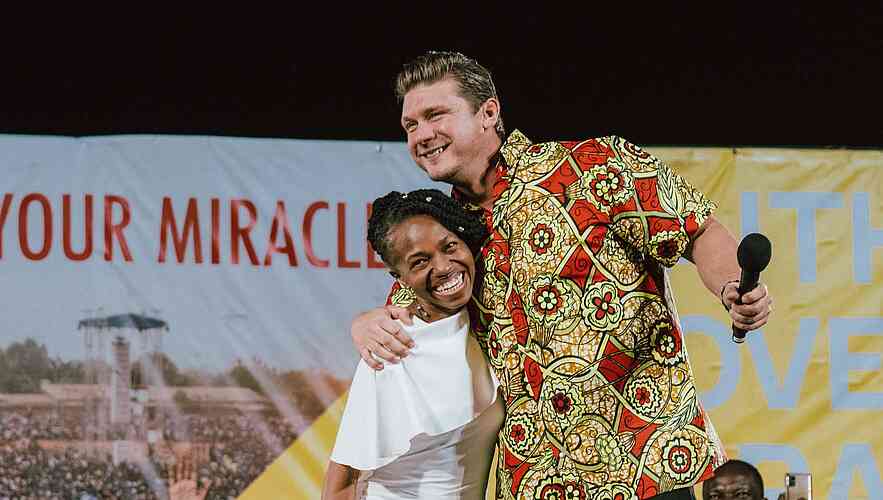 Dr. Roselyne Aaron and Daniel Kolenda