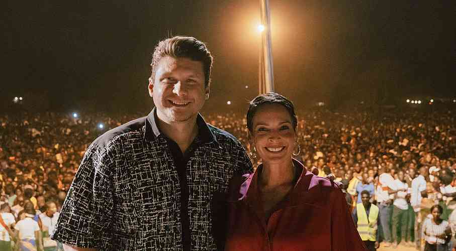 Daniel Kolenda and Tyrelle Smith in Kasama, Zambia