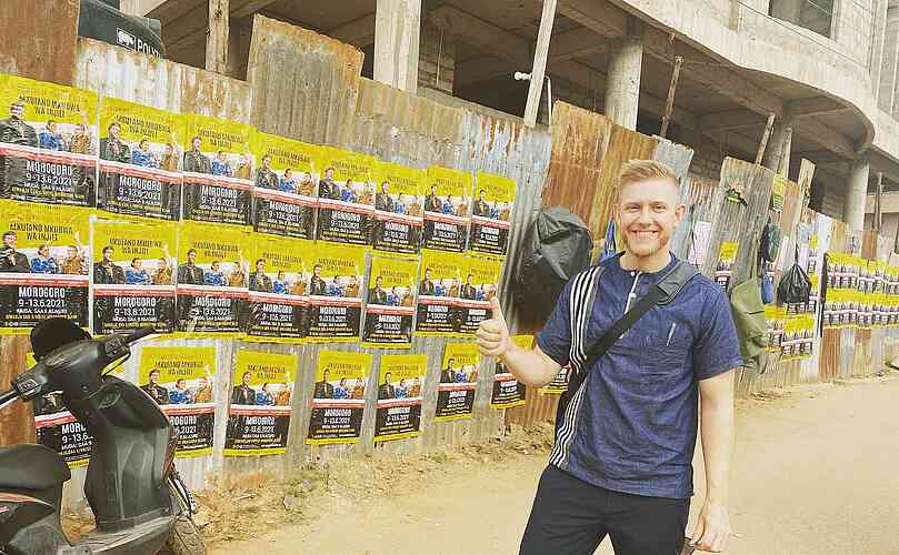 Daniel Smenes working together with CfaN Decapolis team to prepare for five simultaneous Gospel campaigns.